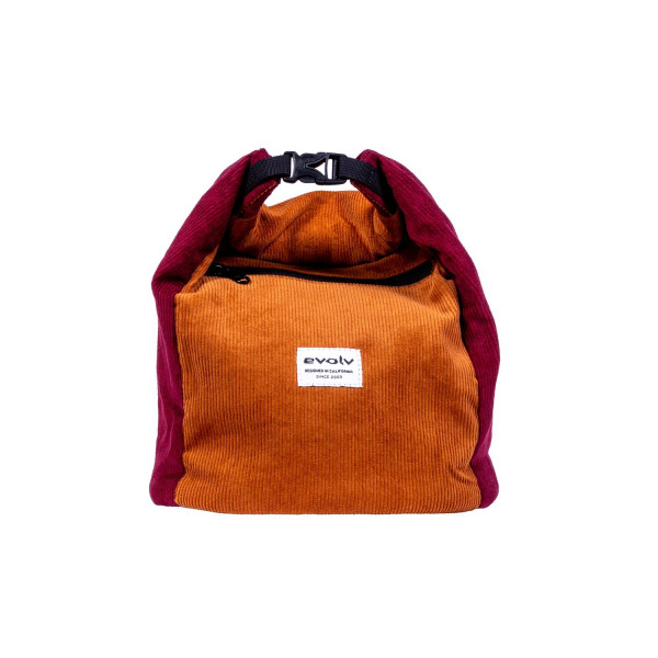 Evolv - Corduroy Chalk Bucket - Brown/Ruby